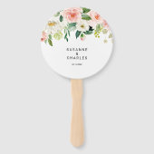 Éventail Élégant Mariage Floral (Devant)