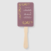 Éventail Élégant Mariage victorien (Devant)