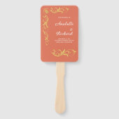 Éventail Élégant Mariage victorien (Devant)