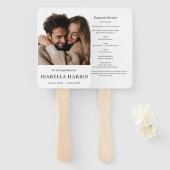 Éventail Elegant Minimalist Celebration of Life Fan (Devant et derrière)