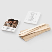 Éventail Elegant Minimalist Celebration of Life Fan (Non-assemblé)