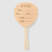 Éventail Élégant minimaliste Boho Rainbow Baby Annonce (Dos)