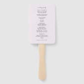 Éventail Élégant minimaliste noir et Lilac (Dos)