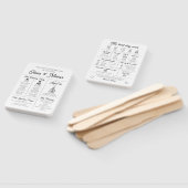 Éventail Élégant Moderne Programme de Mariage Infographique (Non-assemblé)