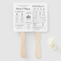 Élégant Moderne Programme de Mariage Infographique
