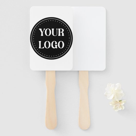 Éventail élégant, moderne, raffiné et éditable. (Devant et derrière)