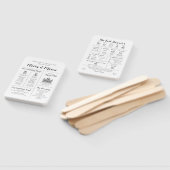 Éventail Élégant Moderne Unique Programme de Mariage Infogr (Non-assemblé)