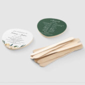 Éventail Elégant Neutral Aquarelle Floral Wedding Programme (Non-assemblé)