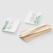 Éventail Elégant Ocean Green Blue Aquarelle Art (Non-assemblé)