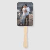 Éventail Élégant Photo Programme de mariage moderne (Devant)