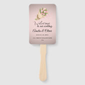 Éventail Elegant Pink Tulips Bouquet wedding program  (Devant)