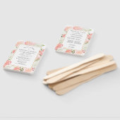 Éventail Élégant Pink White Floral Wedding Programme (Non-assemblé)