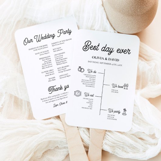 Éventail Élégant programme de chronologie du meilleur jour 