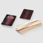 Éventail Élégant Programme de Mariage avec Lustre Floral Bo (Non-assemblé)