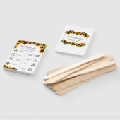 Éventail Élégant programme de mariage de bouquet de tournes (Non-assemblé)