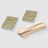 Éventail Élégant programme de mariage de lin en argent (Non-assemblé)