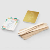 Éventail Élégant programme de mariage des Hibiscus hawaïens (Non-assemblé)