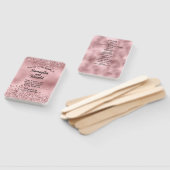 Éventail Élégant programme de mariage Faux Rose Parties sci (Non-assemblé)