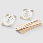 Éventail Élégant programme de mariage Gold (Non-assemblé)