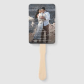 Éventail Élégant programme de mariage moderne photo (Devant)