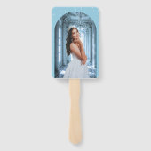 Éventail Élégant Programme de Photos de Quinceañera en Bleu (Dos)