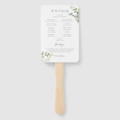 Éventail Élégant programme de verdure des eucalyptus (Dos)