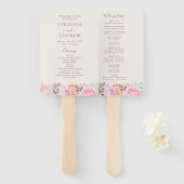 Éventail Élégant programme floral (Devant et derrière)