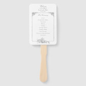 Éventail Élégant Programme Floral Rococo Français (Devant)