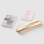 Éventail Élégant programme moderne de mariage de photos ros (Non-assemblé)