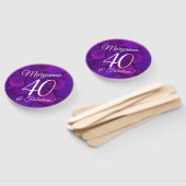 Éventail Elégant Purple 40 et Fabuleux fête d'anniversaire (Non-assemblé)