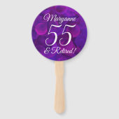 Éventail Élégant Purple 55 et Retraité (Dos)