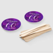 Éventail Élégant Purple 60 et Anniversaire sensationnel (Non-assemblé)