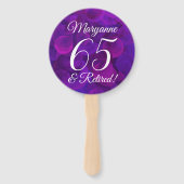 Éventail Élégant Purple 65 et Retraité (Dos)