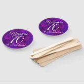 Éventail Elegant Purple 70 et fête d'anniversaire sensation (Non-assemblé)