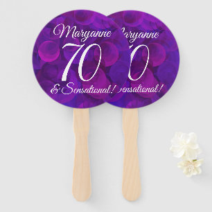 Éventail Elegant Purple 70 et fête d'anniversaire sensation