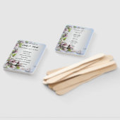 Éventail Élégant Purple Floral Butterfly Wedding Programme (Non-assemblé)