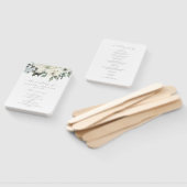 Éventail Élégant Sage d'ivoire Floral Greenery Programme de (Non-assemblé)