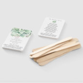 Éventail Élégant Sage Green Programme de mariage Succulent (Non-assemblé)