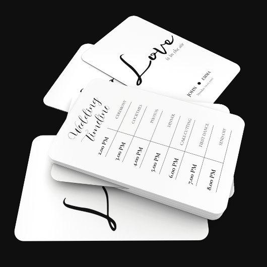 Éventail Elégant thème Mariage noir et blanc