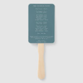 Éventail Élégant Turquoise Terracotta Marine Boho Floral Pr (Dos)