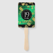 Éventail Élégante 19e anniversaire du Mariage de Jade (Dos)