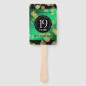 Éventail Élégante 19e anniversaire du Mariage de Jade (Devant)