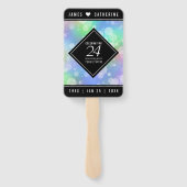 Éventail Élégante 24e anniversaire du Mariage Opal (Dos)