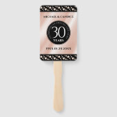 Éventail Elégante 30ème Mariage Pearl Anniversaire de céléb (Dos)