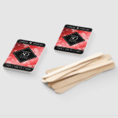 Éventail Elégante 80ème anniversaire du Mariage de Ruby (Non-assemblé)