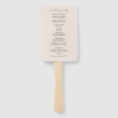 Éventail Elégante aquarelle en terre cuite Ombre (Dos)