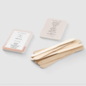 Éventail Elégante aquarelle en terre cuite Ombre (Non-assemblé)