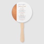 Éventail Élégante cérémonie de Mariage Customisée à l'huile (Devant)