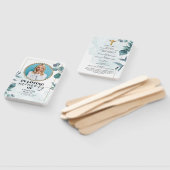 Éventail Elégante fête botanique de l'Eucalyptus (Non-assemblé)