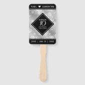 Éventail Élégante fête du 10e anniversaire du Mariage de Ti (Devant)